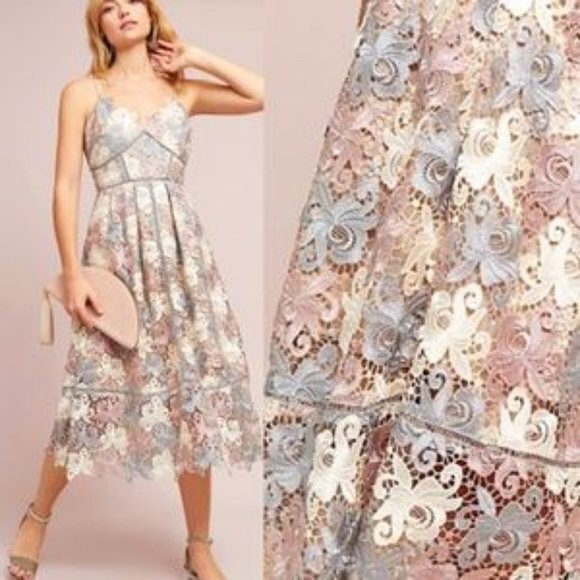NWT Anthropologie Eri + Ali Everleigh Lace Dress - Picture 3 of 11